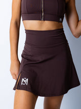 Zipper Collection Tennis Skirt Brown Sportmonkey