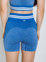 Bright lines blue shorts Sportmonkey