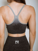 Gradient Grey Sport bra Sportmonkey