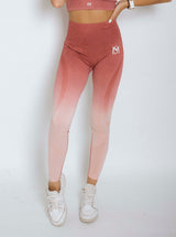 Gradient Pink Leggings Sportmonkey