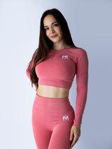 Push Up Collection Pink Long Sleeve Sportmonkey